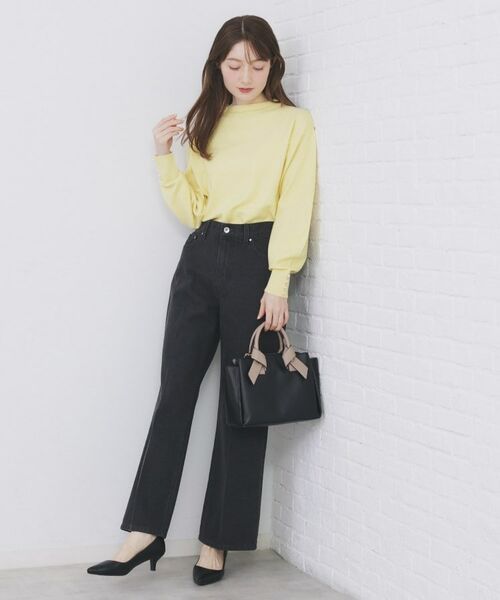 index / インデックス ニット・セーター | ふんわりボトルネックパフスリーブニット【洗濯機OK】《6col》 | 詳細17