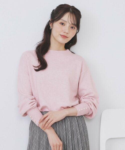 index / インデックス ニット・セーター | ふんわりボトルネックパフスリーブニット【洗濯機OK】《6col》 | 詳細20