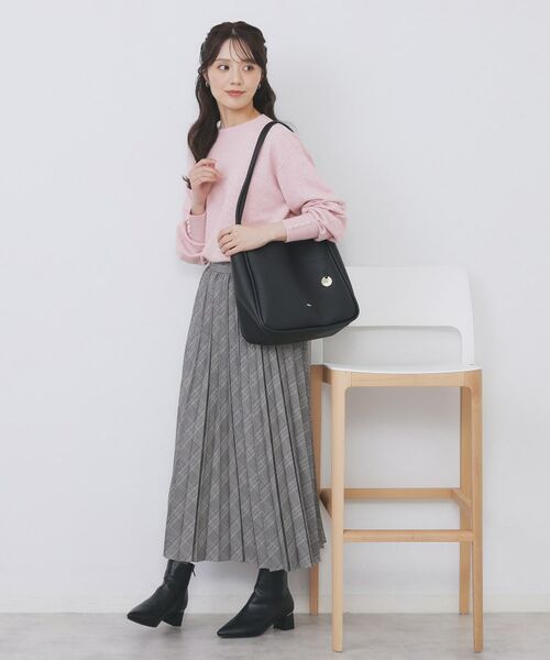 index / インデックス ニット・セーター | ふんわりボトルネックパフスリーブニット【洗濯機OK】《6col》 | 詳細22