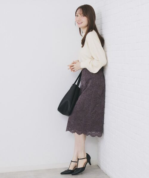 index / インデックス ニット・セーター | ふんわりボトルネックパフスリーブニット【洗濯機OK】《6col》 | 詳細6