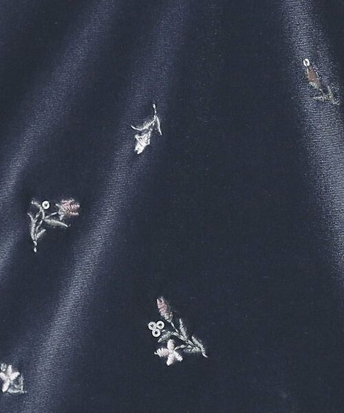 index / インデックス カットソー | バックシャン小花刺繍ベロアトップス【洗濯機OK】 | 詳細12