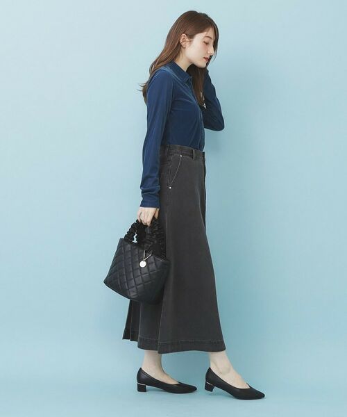 index / インデックス カットソー | 衿付きベロアジャージトップス【洗濯機OK】 | 詳細11