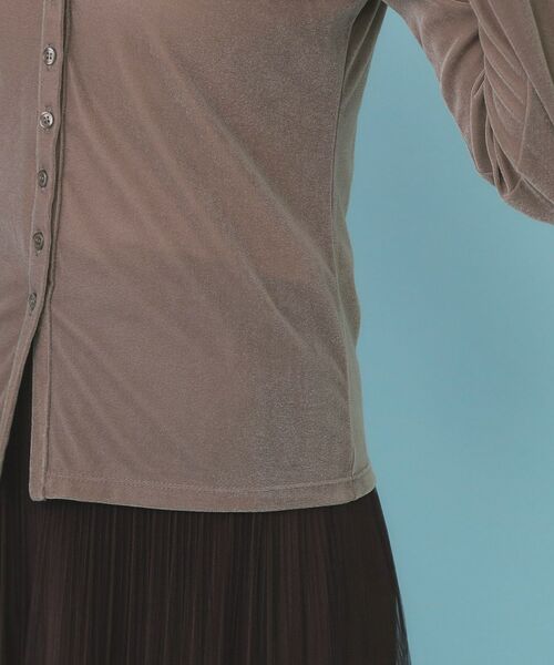 index / インデックス カットソー | 衿付きベロアジャージトップス【洗濯機OK】 | 詳細18