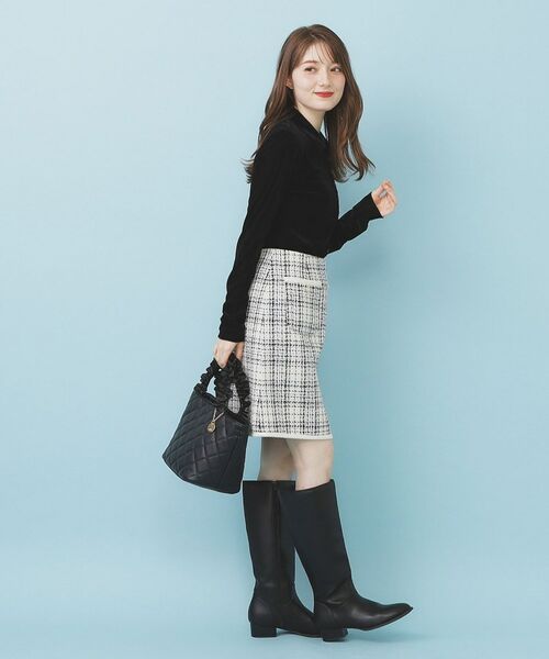 index / インデックス カットソー | 衿付きベロアジャージトップス【洗濯機OK】 | 詳細3