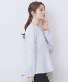 index / インデックス カットソー | ジルコンペプラムトップス【洗濯機OK】