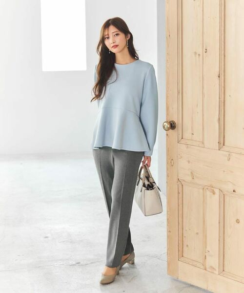 index / インデックス カットソー | ジルコンペプラムトップス【洗濯機OK】 | 詳細1