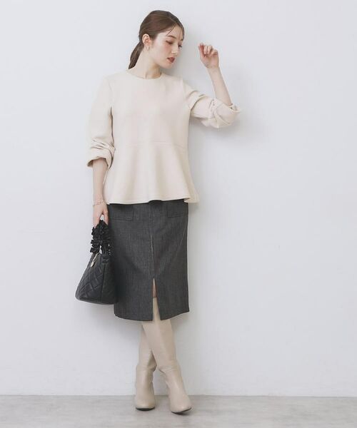 index / インデックス カットソー | ジルコンペプラムトップス【洗濯機OK】 | 詳細7