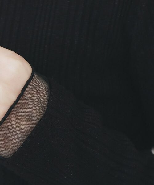 index / インデックス カットソー | ランダムリブハイネックトップス【洗濯機OK/吸湿発熱】 | 詳細12