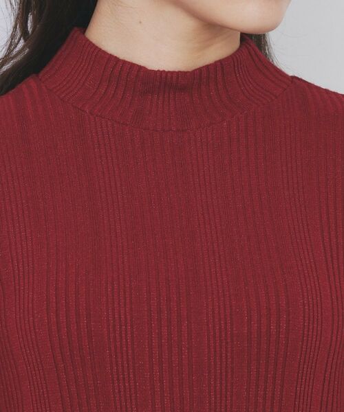 index / インデックス カットソー | ランダムリブハイネックトップス【洗濯機OK/吸湿発熱】 | 詳細24