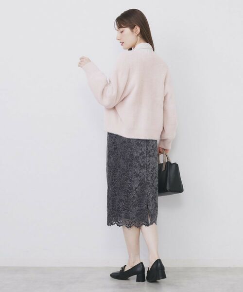 index / インデックス カーディガン・ボレロ | ラメフェザーヤーンVネックカーディガン【洗濯機OK】 | 詳細11