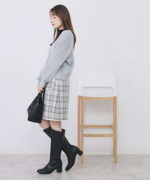 index / インデックス カーディガン・ボレロ | ラメフェザーヤーンVネックカーディガン【洗濯機OK】 | 詳細15