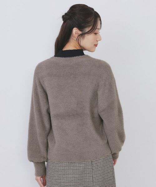 index / インデックス カーディガン・ボレロ | ラメフェザーヤーンVネックカーディガン【洗濯機OK】 | 詳細19