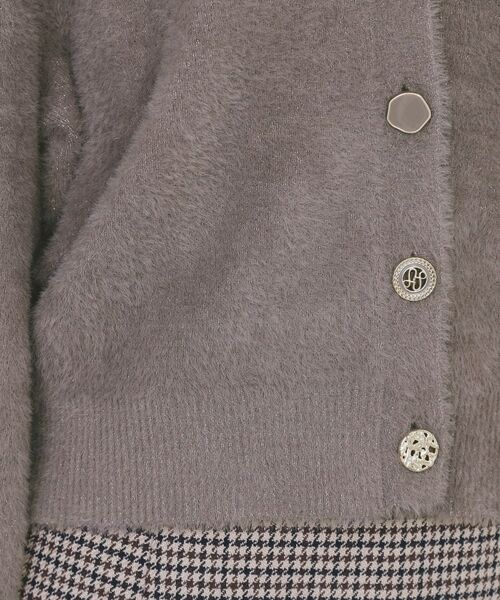 index / インデックス カーディガン・ボレロ | ラメフェザーヤーンVネックカーディガン【洗濯機OK】 | 詳細22