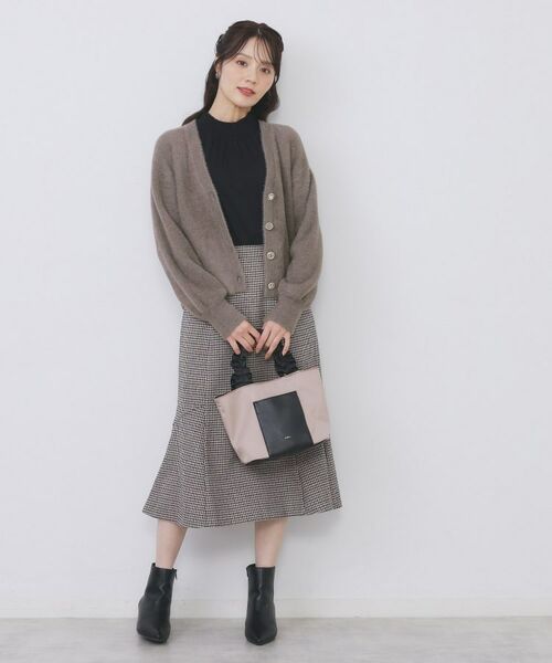 index / インデックス カーディガン・ボレロ | ラメフェザーヤーンVネックカーディガン【洗濯機OK】 | 詳細6
