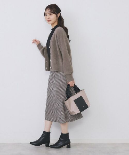 index / インデックス カーディガン・ボレロ | ラメフェザーヤーンVネックカーディガン【洗濯機OK】 | 詳細7