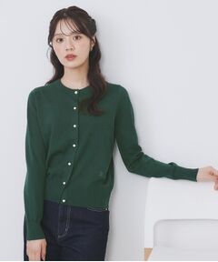 index / インデックス カーディガン・ボレロ | ビジュークルーネックカーディガン【洗濯機OK】《7col/XS～LL》