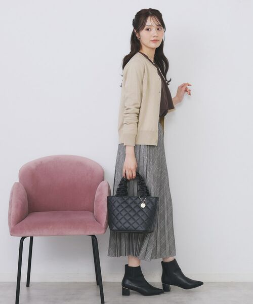 index / インデックス カーディガン・ボレロ | ビジュークルーネックカーディガン【洗濯機OK】《7col/XS～LL》 | 詳細13