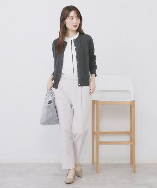index / インデックス カーディガン・ボレロ | ビジュークルーネックカーディガン【洗濯機OK】《7col/XS～LL》 | 詳細2