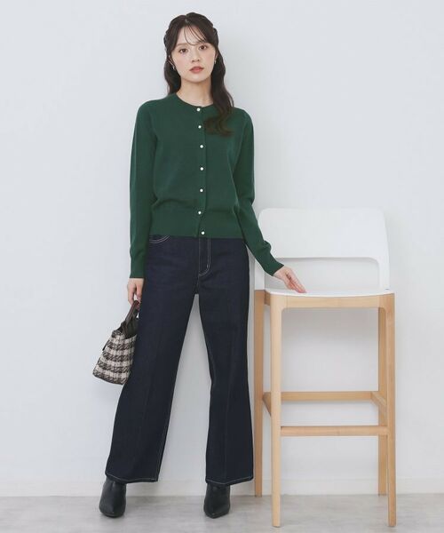 index / インデックス カーディガン・ボレロ | ビジュークルーネックカーディガン【洗濯機OK】《7col/XS～LL》 | 詳細28