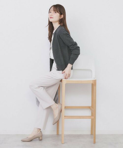 index / インデックス カーディガン・ボレロ | ビジュークルーネックカーディガン【洗濯機OK】《7col/XS～LL》 | 詳細3