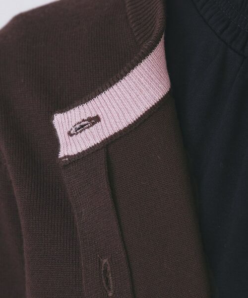 index / インデックス カーディガン・ボレロ | ビジュークルーネックカーディガン【洗濯機OK】《7col/XS～LL》 | 詳細9