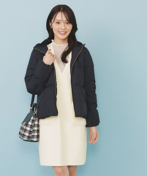 index / インデックス ワンピース | ファーポケットニットジャンスカ【洗濯機OK】 | 詳細1