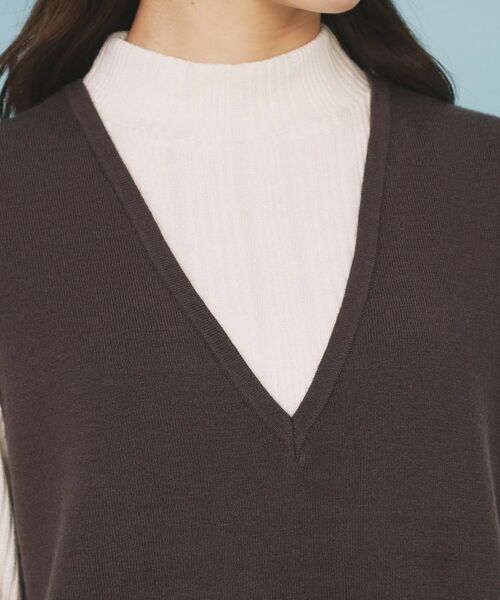 index / インデックス ワンピース | ファーポケットニットジャンスカ【洗濯機OK】 | 詳細16