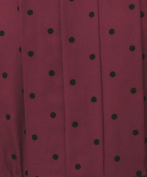 index / インデックス ミニ丈・ひざ丈ワンピース | ドットデザインタックワンピース【洗濯機OK/イージーアイロン】 | 詳細16