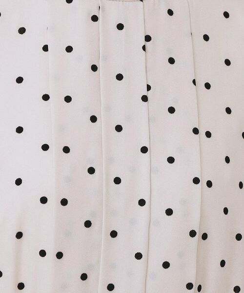 index / インデックス ミニ丈・ひざ丈ワンピース | ドットデザインタックワンピース【洗濯機OK/イージーアイロン】 | 詳細9