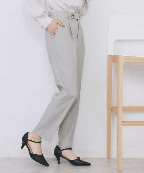 index / インデックス パンツ | 《丈が選べる》ストレッチテーパードパンツ/セットアップ対応【洗濯機OK/防シワ】 | 詳細1