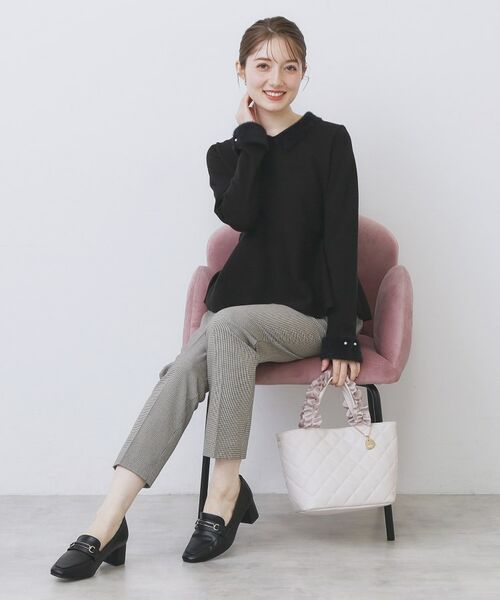 index / インデックス パンツ | ウォームストレッチテーパードパンツ【洗濯機OK/防シワ/吸湿発熱】《XS~3L》 | 詳細15