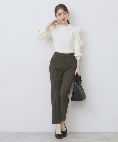 index / インデックス パンツ | ウォームストレッチテーパードパンツ【洗濯機OK/防シワ/吸湿発熱】《XS~3L》 | 詳細18