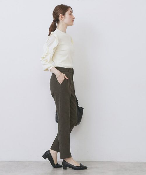 index / インデックス パンツ | ウォームストレッチテーパードパンツ【洗濯機OK/防シワ/吸湿発熱】《XS~3L》 | 詳細19