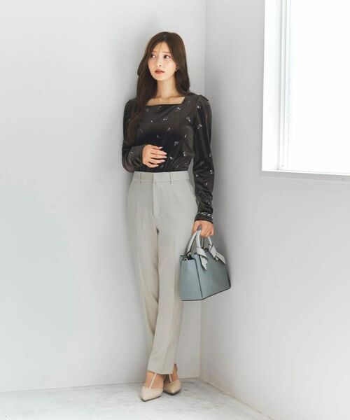 index / インデックス パンツ | ウォームストレッチテーパードパンツ【洗濯機OK/防シワ/吸湿発熱】《XS~3L》 | 詳細30