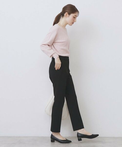 index / インデックス パンツ | ウォームストレッチテーパードパンツ【洗濯機OK/防シワ/吸湿発熱】《XS~3L》 | 詳細7