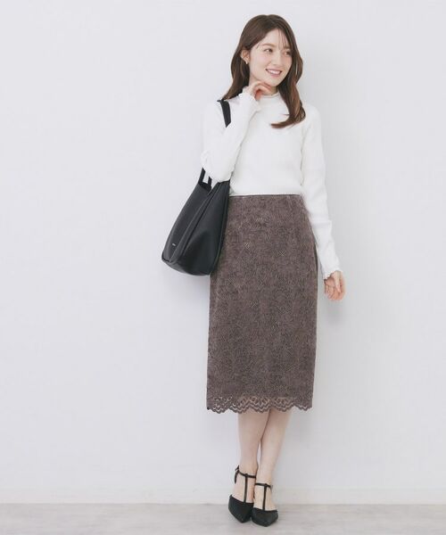 index / インデックス スカート | モールレースタイトスカート【洗濯機OK】 | 詳細14