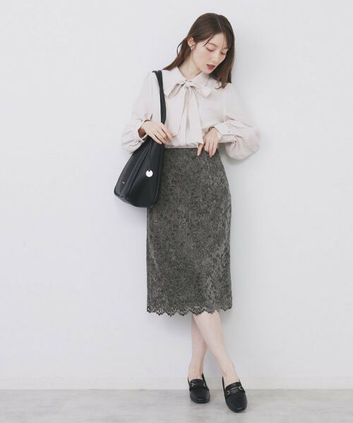 index / インデックス スカート | モールレースタイトスカート【洗濯機OK】 | 詳細6