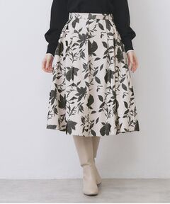 index / インデックス スカート | フラワータックフレアスカート【洗濯機OK/イージーアイロン/防シワ】