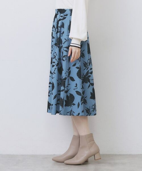 index / インデックス スカート | フラワータックフレアスカート【洗濯機OK/イージーアイロン/防シワ】 | 詳細14