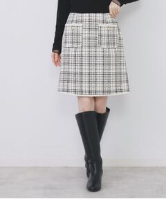 index / インデックス ミニ・ひざ丈スカート | チェックツィードスカート/セットアップ対応【洗える】