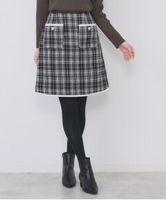 index / インデックス ミニ・ひざ丈スカート | チェックツィードスカート/セットアップ対応【洗える】