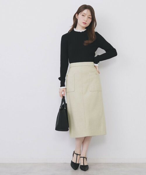 index / インデックス ロング・マキシ丈スカート | ストレッチナロータイトスカート【洗濯機OK/抗ピル】 | 詳細10