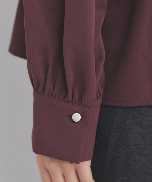 index / インデックス シャツ・ブラウス | 2枚衿ボウタイブラウス【洗濯機OK/防シワ/イージーアイロン】 | 詳細28