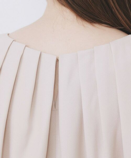 index / インデックス シャツ・ブラウス | クルーネックタックブラウス【洗濯機OK/防シワ/イージーアイロン】 | 詳細19