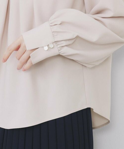index / インデックス シャツ・ブラウス | クルーネックタックブラウス【洗濯機OK/防シワ/イージーアイロン】 | 詳細21
