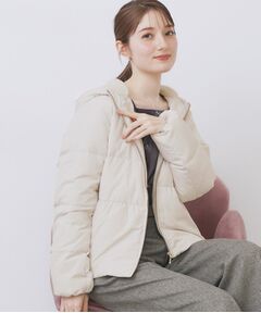 index / インデックス ダウンジャケット・ベスト | KAWADAダウンペプラムショートコート【撥水/洗濯機OK/静電気防止裏地】