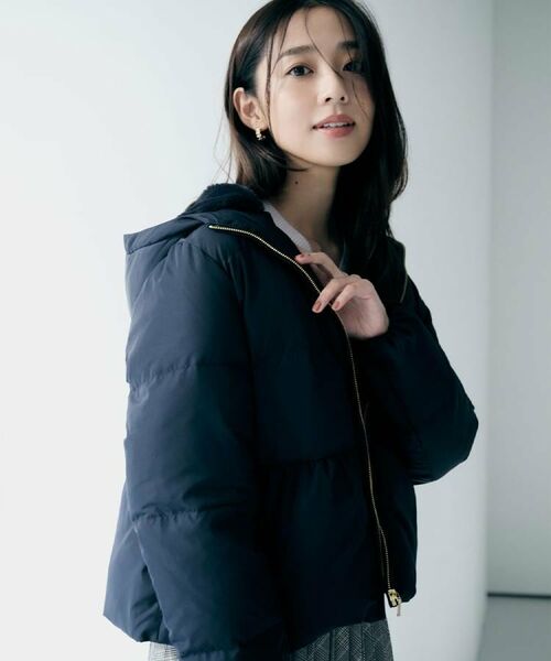 index / インデックス ダウンジャケット・ベスト | KAWADAダウンペプラムショートコート【撥水/洗濯機OK/静電気防止裏地】 | 詳細9