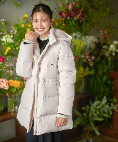 index / インデックス ダウンジャケット・ベスト | KAWADAダウンドロストミドルコート【撥水/洗濯機OK/2WAY/静電気防止裏地】《XS～3L》 | 詳細1