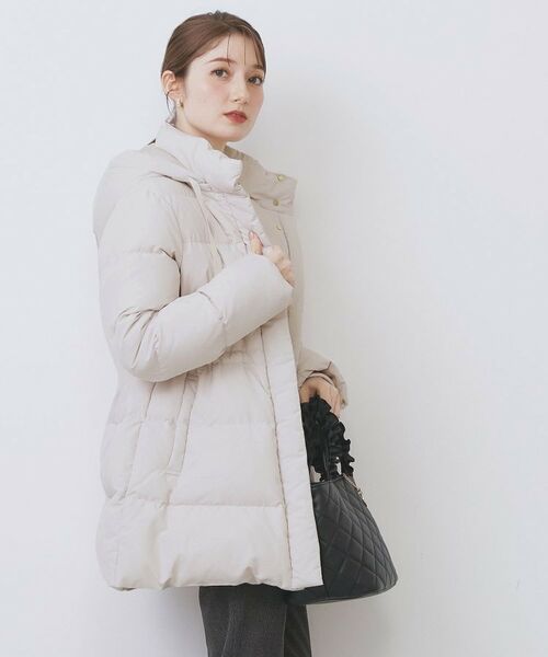 index / インデックス ダウンジャケット・ベスト | KAWADAダウンドロストミドルコート【撥水/洗濯機OK/2WAY/静電気防止裏地】《XS～3L》 | 詳細11