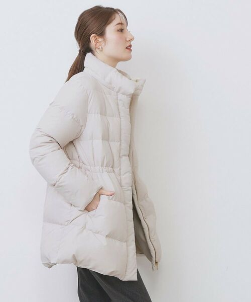 index / インデックス ダウンジャケット・ベスト | KAWADAダウンドロストミドルコート【撥水/洗濯機OK/2WAY/静電気防止裏地】《XS～3L》 | 詳細12